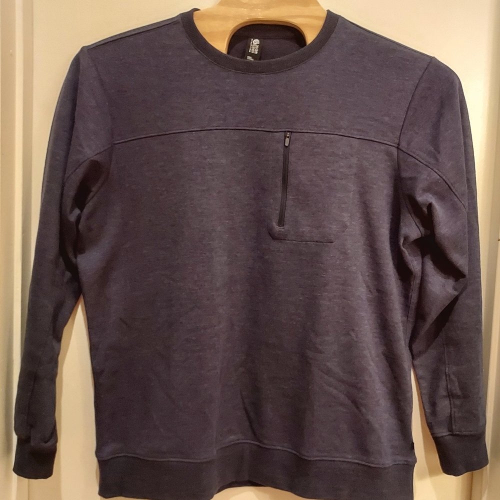 Mountain Hardwear Sweatshirt Men's XL Blue Crewneck Pullover Outdoor Sweater